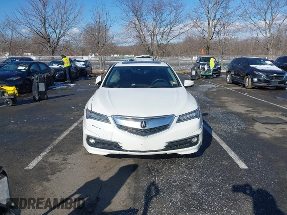 2015 Acura TLX V6 Tech with VIN 19UUB3F58FA002616, listed as a IAAI auction lot 41540955 with 91,956 mi miles. Bid and sale history available at carsss.com. Image 12.
