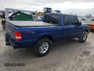 2010 Ford Ranger XLT with VIN 1FTLR4FE3APA27389, listed as a Copart auction lot 46770215 with 115,122 mi miles and Salvage Title. Bid and sale history available at carsss.com. Image 3.