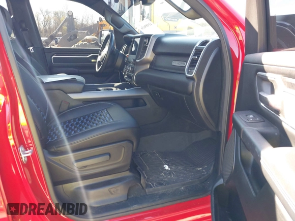 2021 Ram 1500 Big Horn with VIN 1C6SRFFT3MN677725, listed as a IAAI auction lot 41989636 with 37,784 mi miles and . Bid and sale history available at DreamBid. Image 3.