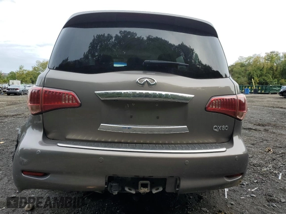 2014 Infiniti QX80 with VIN JN8AZ2NC4E9350828, listed as a Copart auction lot 72856614 with 80,717 mi miles and Salvage Title. Bid and sale history available at carsss.com. Image 6.