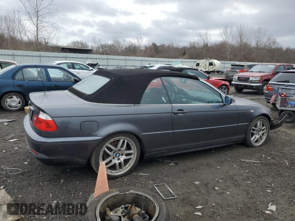 2005 BMW 3 Series 330Ci with VIN WBABW53435PL50544, listed as a Copart auction lot 47233445 with 153,778 mi miles and Clean Title. Bid and sale history available at carsss.com. Image 3.