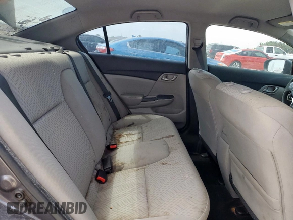 2015 Honda Civic LX with VIN 2HGFB2F54FH547491, listed as a Copart auction lot 57785885 with 161,682 mi miles and Salvage title. Bid and sale history available at DreamBid. Image 10.