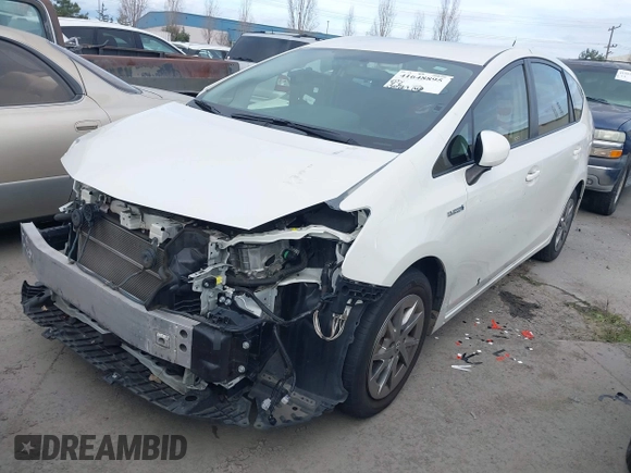 2017 Toyota Prius v Two with VIN JTDZN3EU4HJ066269, listed as a IAAI auction lot 41648895 with 130,727 mi miles. Bid and sale history available at carsss.com. Image 2.