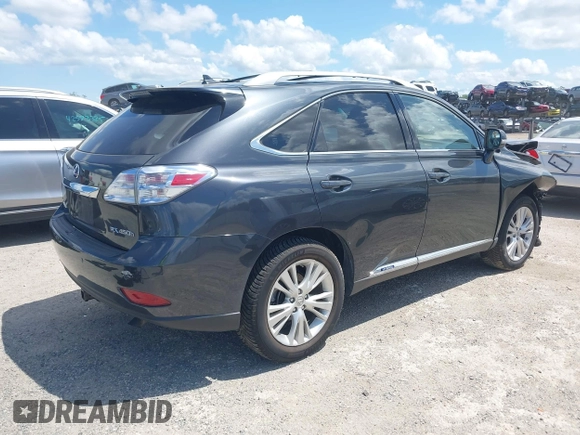 2010 Lexus RX 450h with VIN JTJBC1BA7A2406081, listed as a IAAI auction lot 42586401 with 129,594 mi miles and . Bid and sale history available at DreamBid. Image 4.