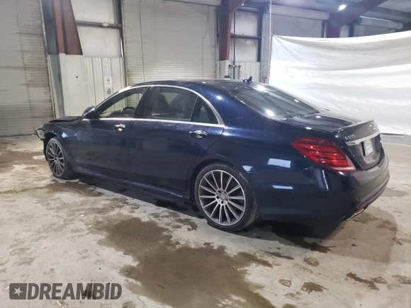 2015 Mercedes-Benz S 550 with VIN WDDUG8FB0FA110107, listed as a Copart auction lot 44601705 with 102,800 mi miles and Clean Title. Bid and sale history available at DreamBid. Image 2.