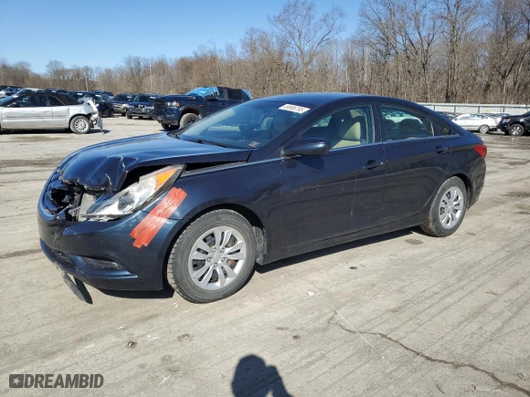 2011 Hyundai Sonata GLS with VIN 5NPEB4AC6BH192630, listed as a Copart auction lot 49996795 with 91,094 mi miles and Salvage Title. Bid and sale history available at carsss.com. Image 1.
