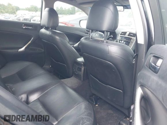 2006 Lexus IS 250 with VIN JTHBK262862001609, listed as a IAAI auction lot 42461788 with 216,600 mi miles and . Bid and sale history available at DreamBid. Image 8.
