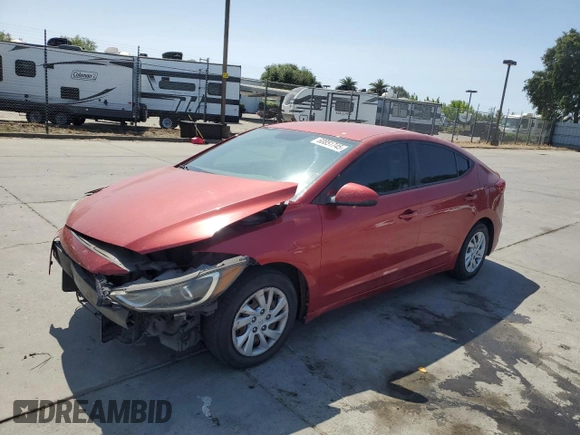 2017 Hyundai Elantra SE with VIN 5NPD74LF9HH153530, listed as a Copart auction lot 60851745 with 138,081 mi miles and Salvage title. Bid and sale history available at DreamBid. Image 1.