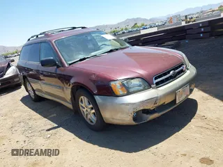 2001 Subaru Legacy Outback with VIN 4S3BH665017619844, listed as a IAAI auction lot 42346867 with 127,605 mi miles and . Bid and sale history available at DreamBid. Image 1.