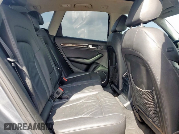 2014 Audi Q5 Premium Plus with VIN WA1LFAFP3EA013942, listed as a Copart auction lot 64371595 with 92,648 mi miles and Salvage title. Bid and sale history available at DreamBid. Image 10.