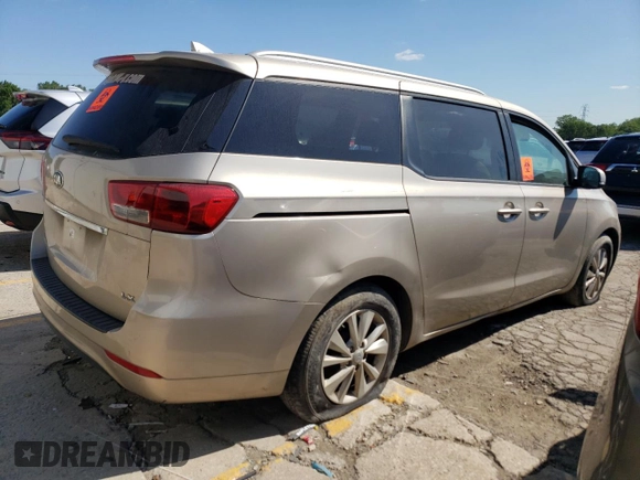 2016 Kia Sedona LX with VIN KNDMB5C16G6182730, listed as a Copart auction lot 66143314 with 126,488 mi miles and Clean Title. Bid and sale history available at carsss.com. Image 3.