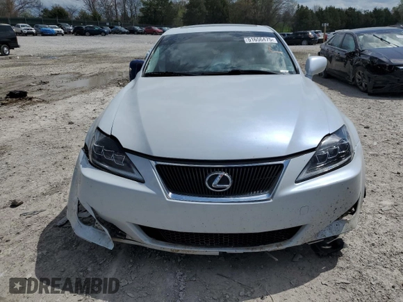 2006 Lexus IS 250 with VIN JTHBK262162014301, listed as a Copart auction lot 51656475 with 269,804 mi miles and Clean Title. Bid and sale history available at DreamBid. Image 5.