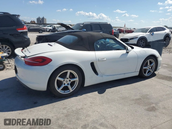 2014 Porsche Boxster with VIN WP0CA2A80ES121133, listed as a Copart auction lot 73422534 with 52,623 mi miles and Non repairable. Bid and sale history available at DreamBid. Image 3.