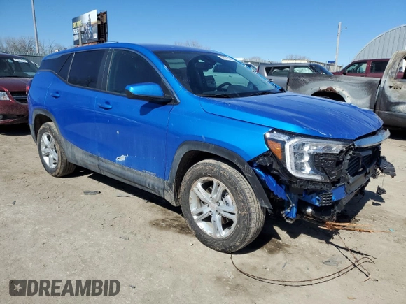 2024 GMC Terrain SLE z VIN 3GKALMEG4RL121997, wystawiony jako Copart lot #47182295 z przebiegiem 12 160 mil mil oraz Szkoda całkowita • Salvage title. Historia ofert i sprzedaży dostępna na DreamBid. Obrazek 4.