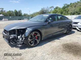 2025 Audi RS 5 Sportback z VIN WUAAWCF51SA901563, wystawiony jako Copart lot #53886485 z przebiegiem 443 mil mil oraz Szkoda całkowita • Salvage title. Historia ofert i sprzedaży dostępna na DreamBid. Obrazek 1.