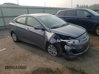 2017 Hyundai Accent SE with VIN KMHCT4AE8HU292258, listed as a Copart auction lot 58053353 with 26,635 mi miles. Bid and sale history available at carsss.com. Image 4.