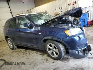 2011 BMW X3 28i with VIN 5UXWX5C5XBL700053, listed as a Copart auction lot 47085185 with 126,929 mi miles and Salvage Title. Bid and sale history available at carsss.com. Image 4.