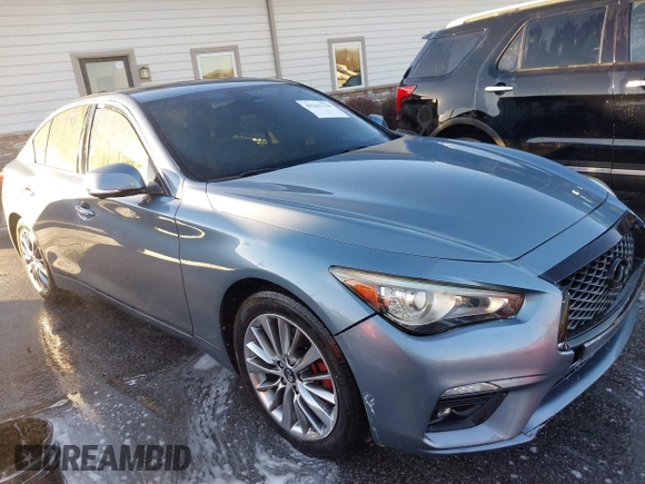 2018 Infiniti Q50 Sport z VIN JN1EV7AP1JM359110, wystawiony jako IAAI lot #41261129 z przebiegiem 164 675 mil mil oraz . Historia ofert i sprzedaży dostępna na DreamBid. Obrazek 1.