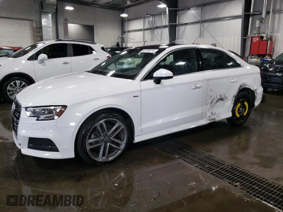 2017 Audi A3 Sedan Premium Plus with VIN WAUGUGFFXH1032772, listed as a Copart auction lot 63708014 with 41,448 mi miles and Salvage Title. Bid and sale history available at carsss.com. Image 1.