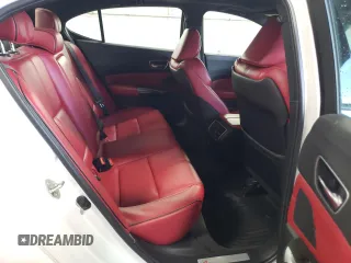 2019 Acura TLX w/A-Spec Pkg with VIN 19UUB1F62KA002053, listed as a Copart auction lot 46813715 with 64,280 mi miles and Salvage title. Bid and sale history available at DreamBid. Image 10.