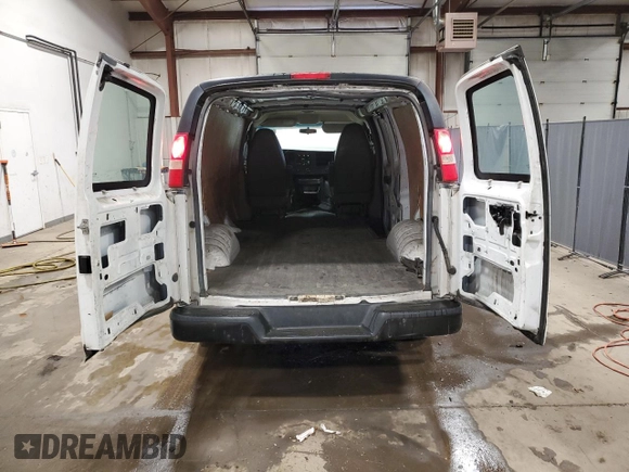 2013 Chevrolet Express Cargo Van with VIN 1GCSGAFX0D1163942, listed as a Copart auction lot 89159175 with 224,307 mi miles and Clean Title. Bid and sale history available at carsss.com. Image 6.