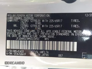 2021 Lexus NX with VIN JTJDARDZ4M5023850, listed as a IAAI auction lot 41774442 with 32,071 mi miles. Bid and sale history available at carsss.com. Image 9.