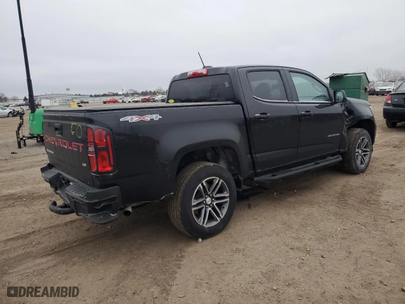 2021 Chevrolet Colorado 4WD Work Truck with VIN 1GCGTBENXM1188273, listed as a Copart auction lot 44998455 with 50,710 mi miles and Salvage Title. Bid and sale history available at carsss.com. Image 3.