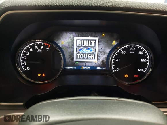 2023 Ford F-150 XL with VIN 1FTEW1EP5PFB04068, listed as a Copart auction lot 57957125 with 40,809 mi miles and Salvage title. Bid and sale history available at DreamBid. Image 9.
