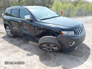 2016 Jeep Grand Cherokee Overland with VIN 1C4RJFCG5GC343752, listed as a IAAI auction lot 42138080 with 86,777 mi miles and . Bid and sale history available at DreamBid. Image 1.