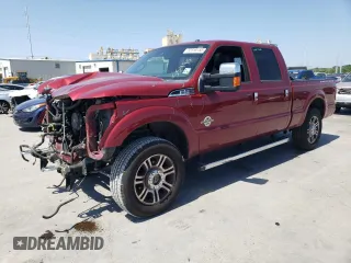 2015 Ford Super Duty F-250 SRW Lariat with VIN 1FT7W2BT0FEC44601, listed as a Copart auction lot 52316155 with 189,026 mi miles and Salvage Title. Bid and sale history available at carsss.com. Image 1.