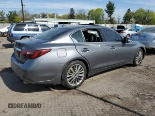 2022 Infiniti Q50 Luxe z VIN JN1EV7BRXNM342229, wystawiony jako Copart lot #53464005 z przebiegiem 14 194 mil mil oraz Szkoda całkowita • Salvage title. Historia ofert i sprzedaży dostępna na DreamBid. Obrazek 3.
