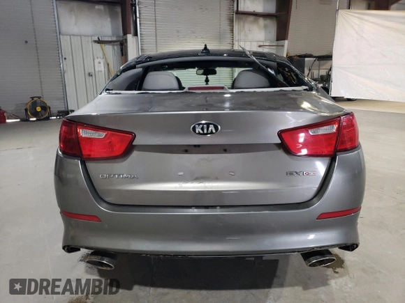 2015 Kia Optima EX with VIN 5XXGN4A71FG440867, listed as a Copart auction lot 50551655 with 180,360 mi miles and Salvage title. Bid and sale history available at DreamBid. Image 6.