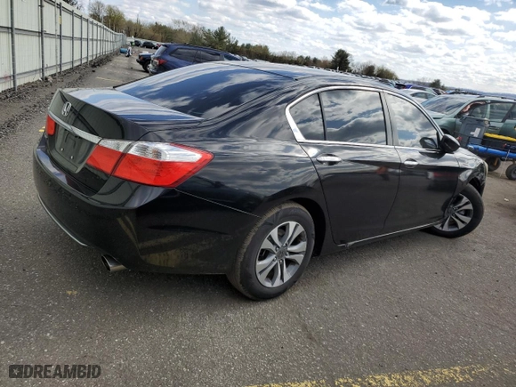 2014 Honda Accord Sedan LX with VIN 1HGCR2F31EA289604, listed as a Copart auction lot 52172415 with 85,222 mi miles and Salvage Title. Bid and sale history available at carsss.com. Image 3.