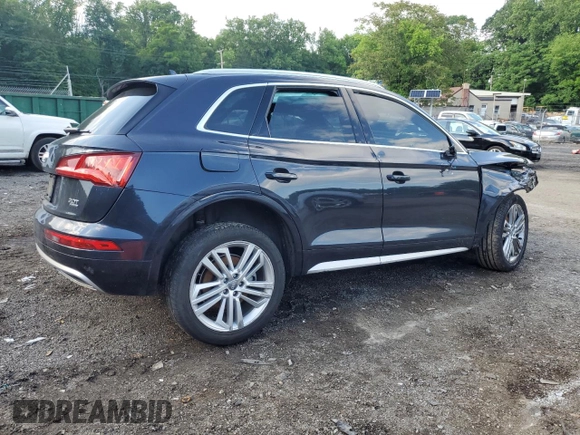 2018 Audi Q5 Premium Plus with VIN WA1BNAFY1J2086688, listed as a Copart auction lot 57216115 with 88,133 mi miles and Salvage title. Bid and sale history available at DreamBid. Image 3.