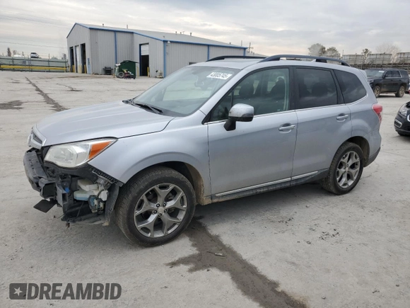2016 Subaru Forester 2.5i Touring with VIN JF2SJAXCXGH492805, listed as a Copart auction lot 43005745 with 168,105 mi miles and Salvage Title. Bid and sale history available at carsss.com. Image 1.