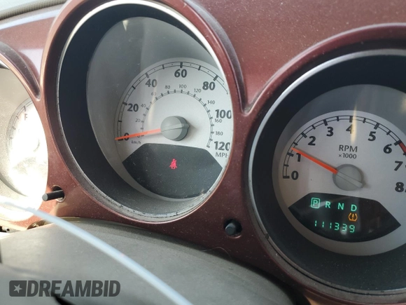 2008 Chrysler PT Cruiser with VIN 3A8FY48B28T128697, listed as a Copart auction lot 75358794 with 111,339 mi miles and Salvage Title. Bid and sale history available at DreamBid. Image 9.