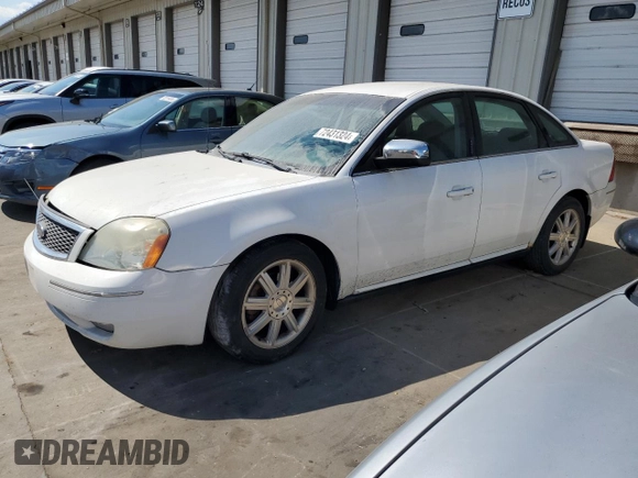 2007 Ford Five Hundred Limited with VIN 1FAHP25187G111737, listed as a Copart auction lot 72431324 with 0 mi miles and Salvage Title. Bid and sale history available at carsss.com. Image 1.