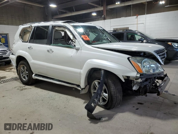 2008 Lexus GX 470 with VIN JTJBT20X380163291, listed as a Copart auction lot 51353695 with 190,640 mi miles and Salvage Title. Bid and sale history available at DreamBid. Image 4.