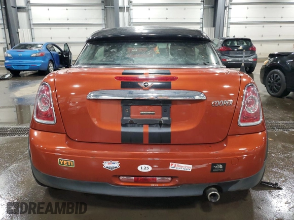 2012 MINI Cooper Coupe with VIN WMWSX1C53CT163839, listed as a Copart auction lot 51333995 with 118,324 mi miles and Clean Title. Bid and sale history available at carsss.com. Image 10.