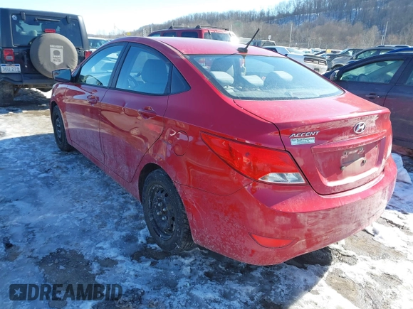 2015 Hyundai Accent GLS with VIN KMHCT4AE7FU825438, listed as a IAAI auction lot 41392005 with 111,913 mi miles and . Bid and sale history available at carsss.com. Image 3.