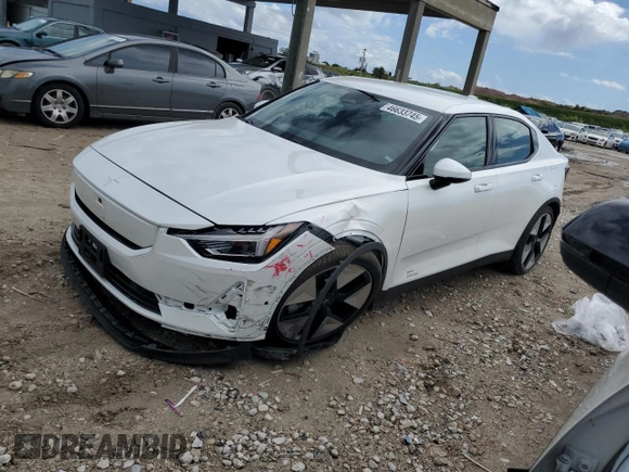 2024 Polestar 2 with VIN YSMFE3KA1RL238670, listed as a Copart auction lot 46633745 with 3,980 mi miles and Salvage Title. Bid and sale history available at carsss.com. Image 1.