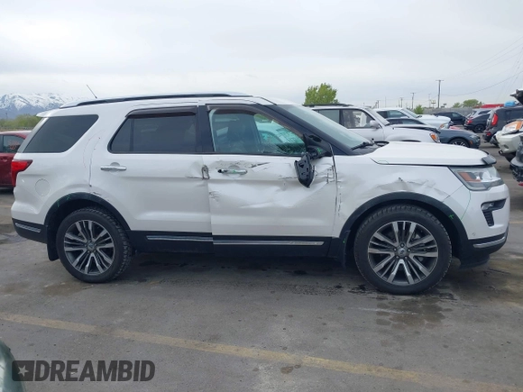 2018 Ford Explorer Platinum z VIN 1FM5K8HT1JGA62332, wystawiony jako IAAI lot #42105769 z przebiegiem 86 159 mil mil oraz . Historia ofert i sprzedaży dostępna na DreamBid. Obrazek 13.