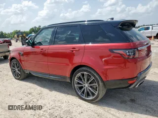 2018 Land Rover Range Rover Sport HSE with VIN SALWR2RV7JA189373, listed as a Copart auction lot 62387415 with 44,247 mi miles and Salvage title. Bid and sale history available at DreamBid. Image 2.