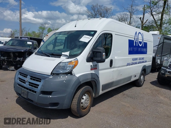 2016 Ram ProMaster Cargo with VIN 3C6URVJG5GE134219, listed as a IAAI auction lot 42094886 with 124,609 mi miles and . Bid and sale history available at DreamBid. Image 2.
