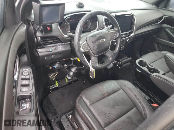 2023 Chevrolet Traverse RS z VIN 1GNERJKW1PJ145143, wystawiony jako Copart lot #73587744 z przebiegiem 6 278 mil mil oraz Szkoda całkowita • Salvage title. Historia ofert i sprzedaży dostępna na DreamBid. Obrazek 8.