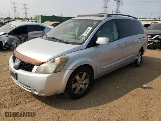 2004 Nissan Quest SE with VIN 5N1BV28U64N332445, listed as a Copart auction lot 70748584 with 232,050 mi miles and Salvage Title. Bid and sale history available at carsss.com. Image 1.