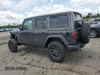 2025 Jeep Wrangler Sport S with VIN 1C4PJXDN0SW521570, listed as a Copart auction lot 60039565 with 3,083 mi miles and Salvage title. Bid and sale history available at DreamBid. Image 2.