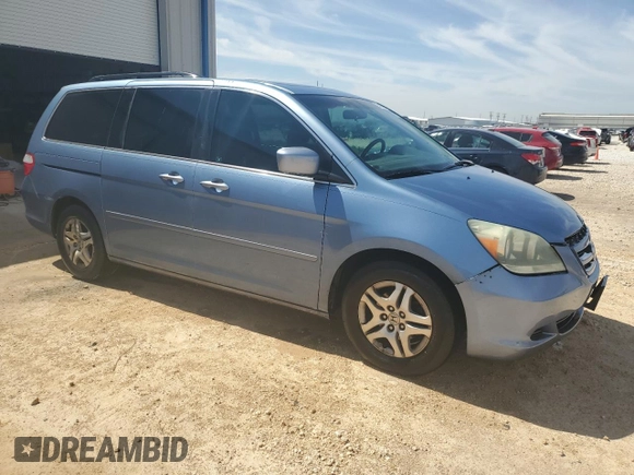 2007 Honda Odyssey EX-L with VIN 5FNRL38777B049399, listed as a Copart auction lot 49046735 with 281,706 mi miles and Clean Title. Bid and sale history available at DreamBid. Image 4.