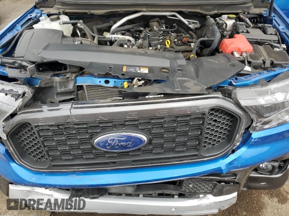 2021 Ford Ranger XL with VIN 1FTER1EH0MLD75309, listed as a Copart auction lot 51147735 with 18,591 mi miles and Salvage title. Bid and sale history available at DreamBid. Image 11.