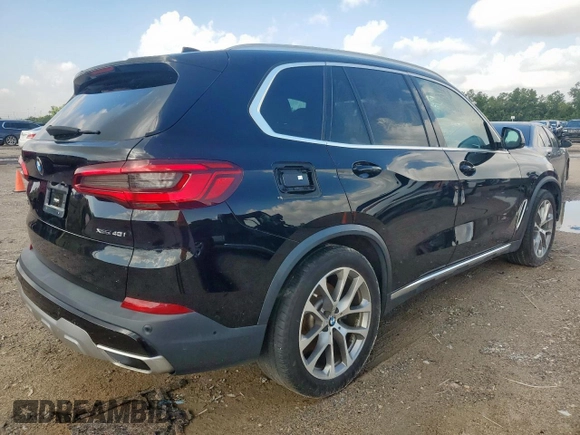 2019 BMW X5 xDrive40i with VIN 5UXCR6C54KLL35873, listed as a Copart auction lot 64989745 with 129,538 mi miles and Salvage title. Bid and sale history available at DreamBid. Image 3.
